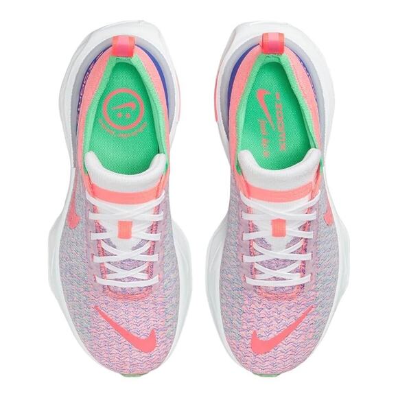 Nike ZoomX Invincible Run Flyknit 3 Women’s 8.5 White Pink Racer Blue Orange - Picture 4 of 13